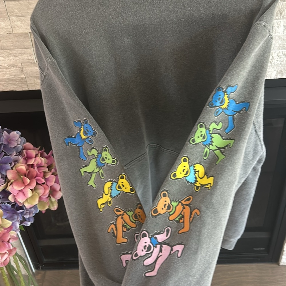 urban outfitters great full dead dancing bear hoodie, size medium